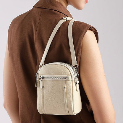 TOGO Cowhide Crossbody Versatile Fashion Phone Shoulder Bag