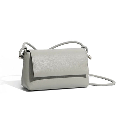 Women's Simple Multicolor Genuine Leather Compact Crossbody Bag