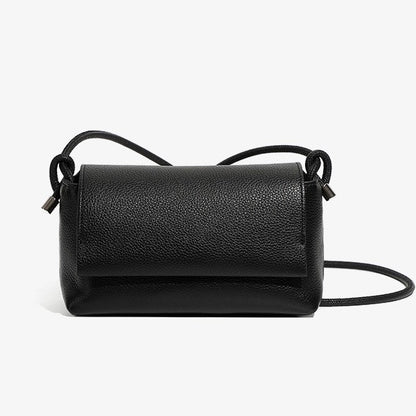 Women's Simple Multicolor Genuine Leather Compact Crossbody Bag