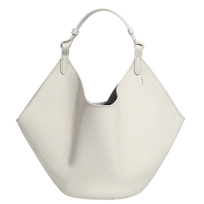 Women's Genuine Leather Large Capacity Basket Tote Bag