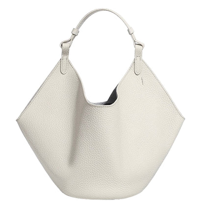 Women's Genuine Leather Large Capacity Basket Tote Bag