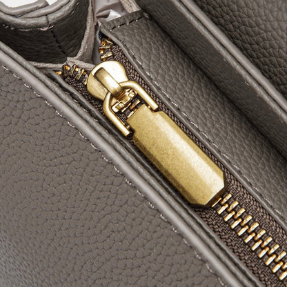 Women's Genuine Leather Shell Chain Crossbody Bag