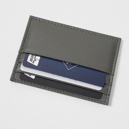 Full-Grain Leather Ultra-Thin Compact Card Case (Multi-Card Slots)