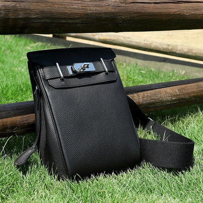 Women's Top Grain Cowhide Crossbody Chest Bag