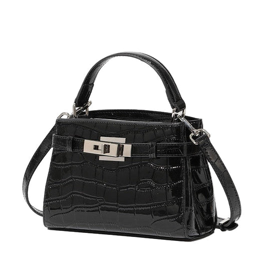 Women's Genuine Leather Crocodile Pattern Luxury Niche Handbag