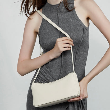 Women’s Genuine Leather Minimalist Soft Crossbody Shoulder Bag