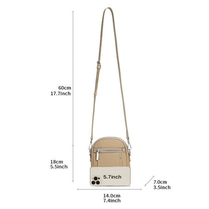 TOGO Cowhide Crossbody Versatile Fashion Phone Shoulder Bag