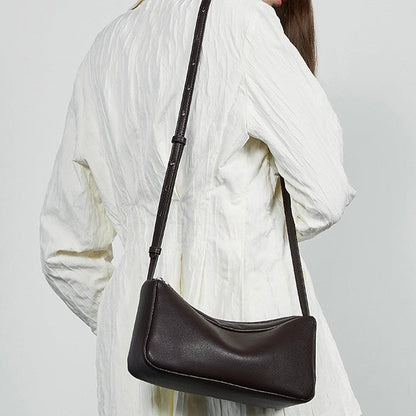 Women’s Genuine Leather Minimalist Soft Crossbody Shoulder Bag