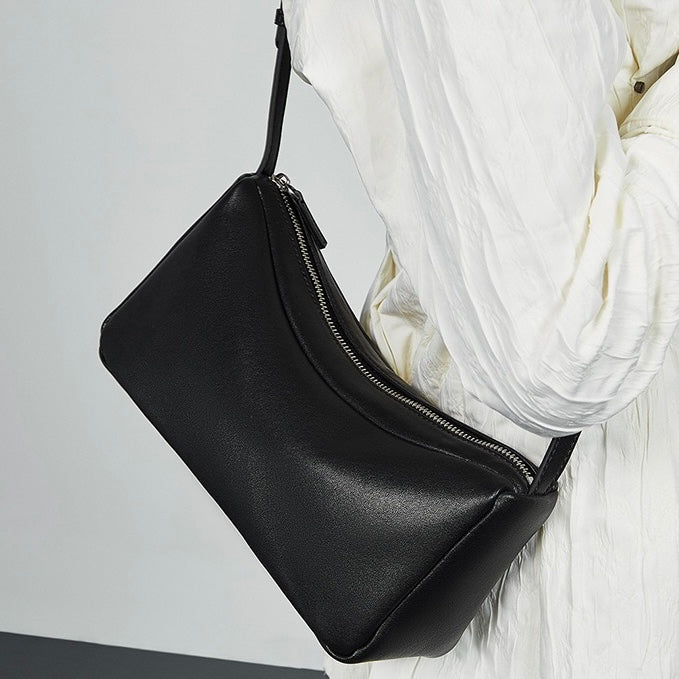 Women’s Genuine Leather Minimalist Soft Crossbody Shoulder Bag