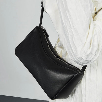 Women’s Genuine Leather Minimalist Soft Crossbody Shoulder Bag