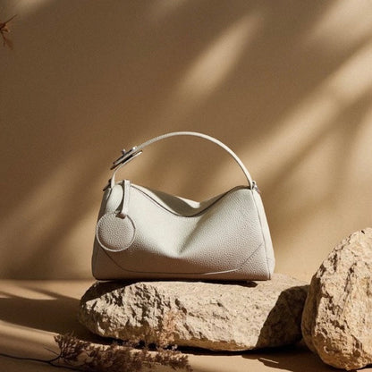 Women's Genuine Leather Boston Bag