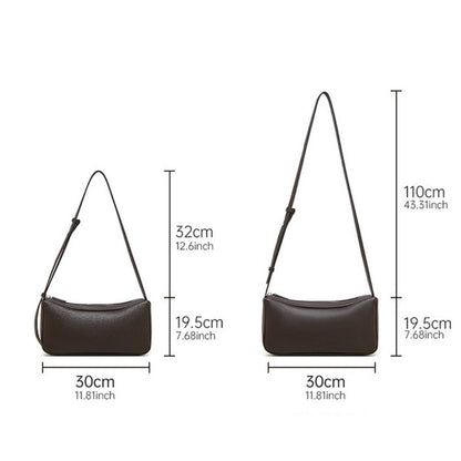 Women’s Genuine Leather Minimalist Soft Crossbody Shoulder Bag