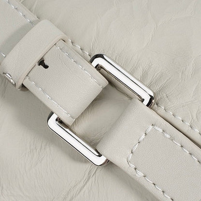 Women’s Genuine Leather Niche Pleated Convertible Backpack