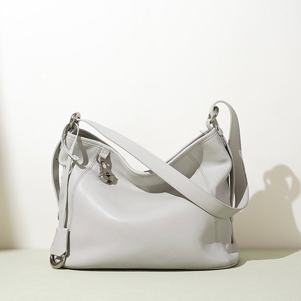 Women's Genuine Leather Large Capacity Relaxed Commuter Crossbody Bag