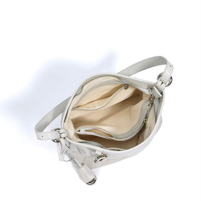 Women's Genuine Leather Large Capacity Relaxed Commuter Crossbody Bag