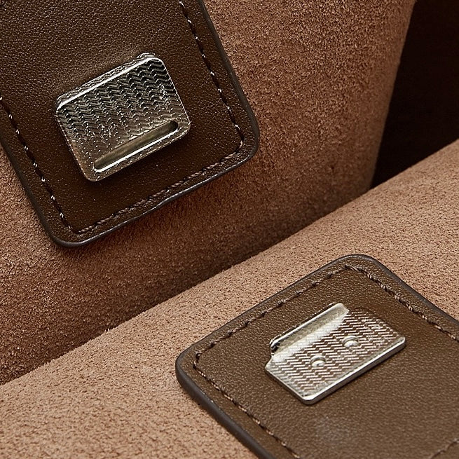 Minimalist Genuine Leather Tote – Women's Spacious Everyday Essential