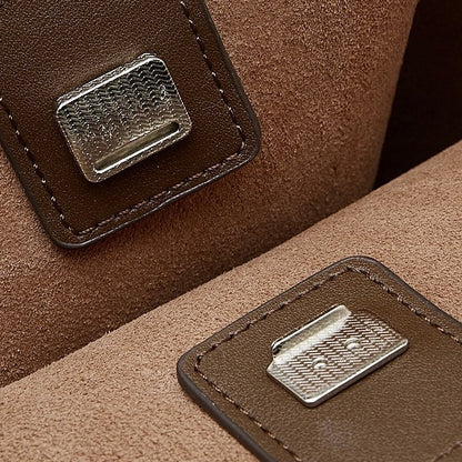 Minimalist Genuine Leather Tote – Women's Spacious Everyday Essential