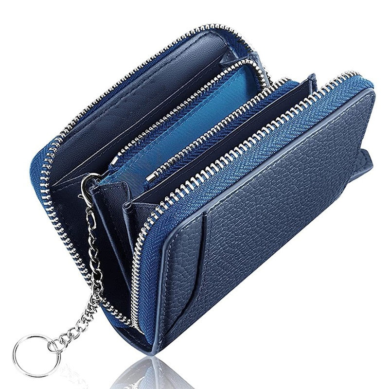 Timeless Leather Multi-Card Wallet with Cash Space