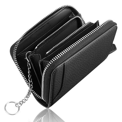 Timeless Leather Multi-Card Wallet with Cash Space