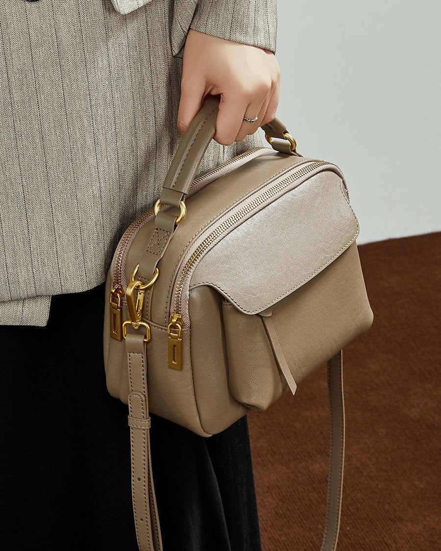 Women's Aurelia Genuine Leather Crossbody Satchel