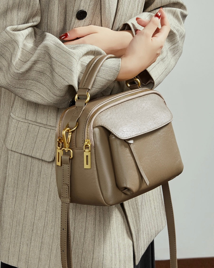 Women's Aurelia Genuine Leather Crossbody Satchel