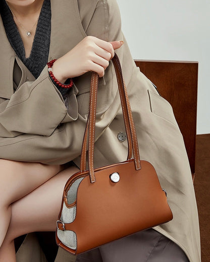 Women's Lumina Genuine Leather Dome Satchel