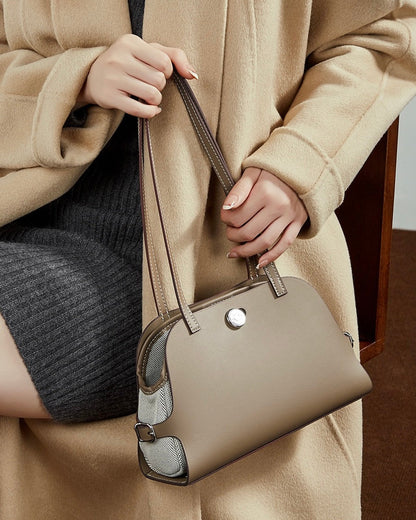 Women's Lumina Genuine Leather Dome Satchel