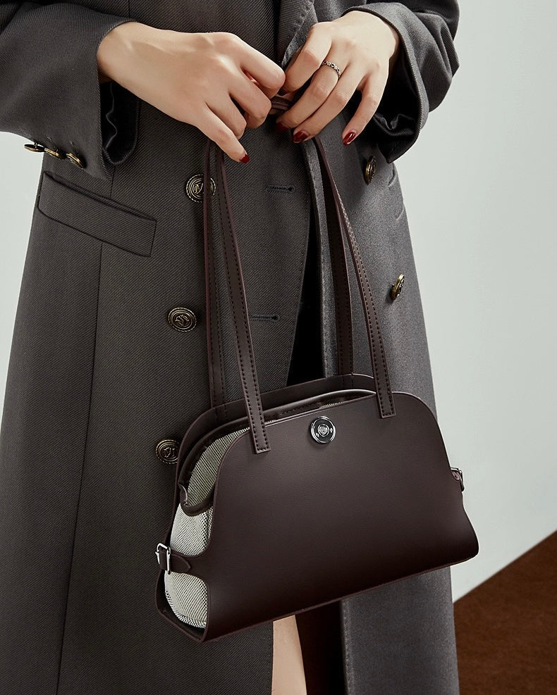 Women's Lumina Genuine Leather Dome Satchel