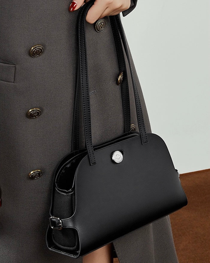 Women's Lumina Genuine Leather Dome Satchel