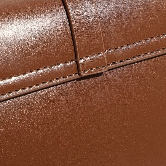 Commuter Elegant Versatile Handheld Shoulder Leather Bag