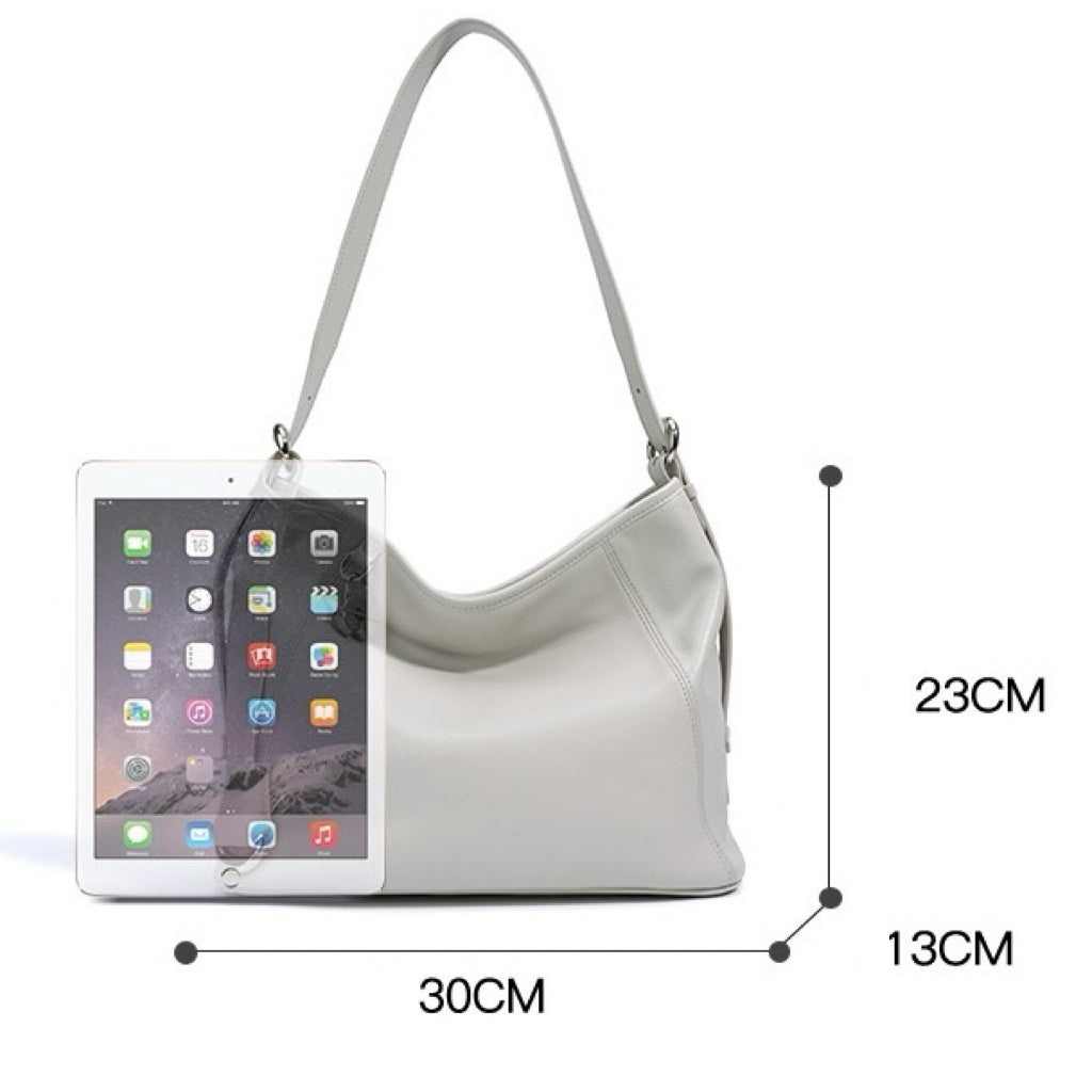 Women's Genuine Leather Large Capacity Relaxed Commuter Crossbody Bag