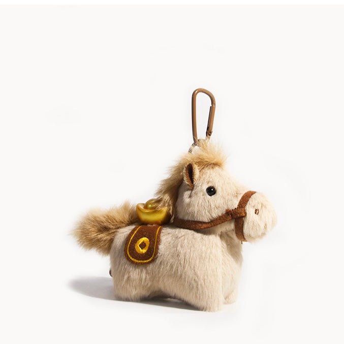 Cozy Holiday Pony Plush Charm