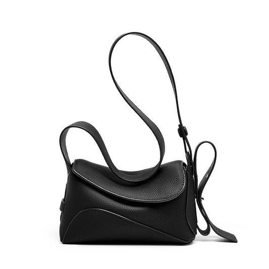 Women's Luxe Grained Leather Asymmetric Crossbody Bag