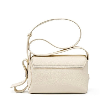 Women's Luxe Grained Leather Asymmetric Crossbody Bag