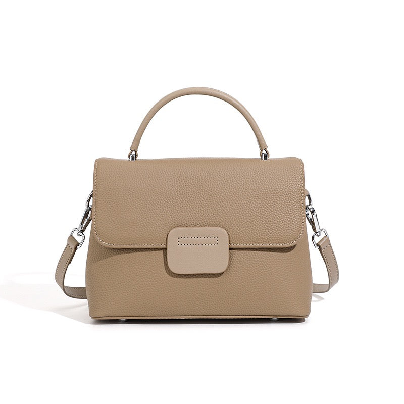 Minimalist Top-Grain Cowhide Handheld Envelope Crossbody Bag