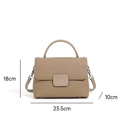 Minimalist Top-Grain Cowhide Handheld Envelope Crossbody Bag