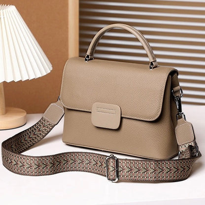 Minimalist Top-Grain Cowhide Handheld Envelope Crossbody Bag