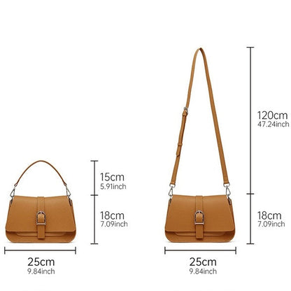 Commuter Minimalist Genuine Leather Saddle Bag