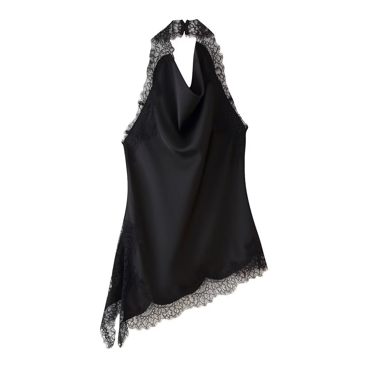 ARIA | Lace Drape Halter Top