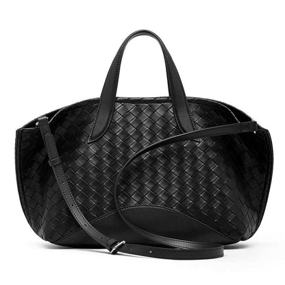 Women's Aura Genuine Leather Woven Handbag