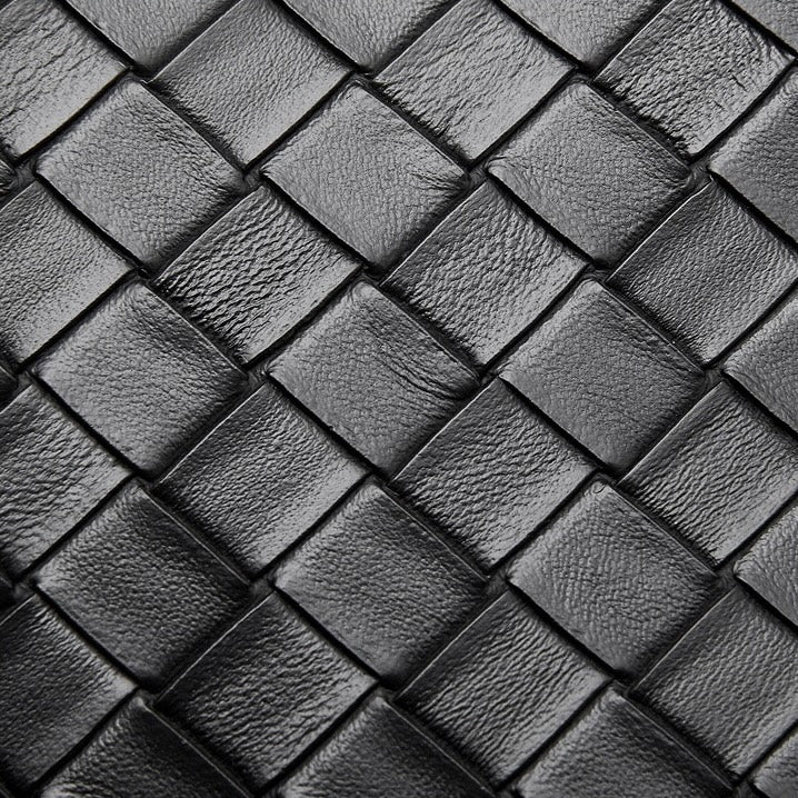 Women's Aura Genuine Leather Woven Handbag