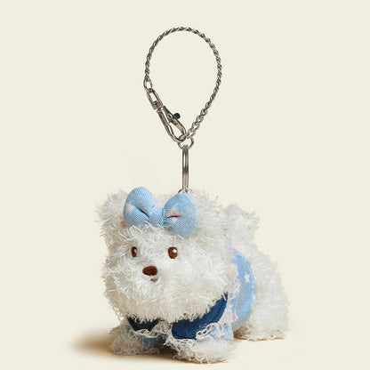Denim Baby Pup Bag Charm