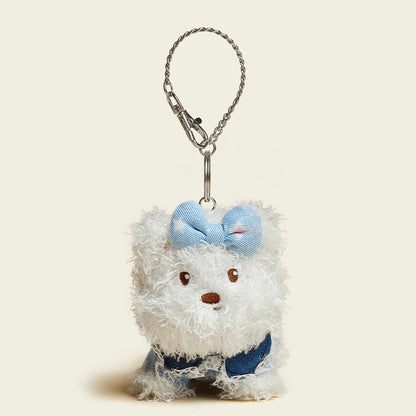 Denim Baby Pup Bag Charm