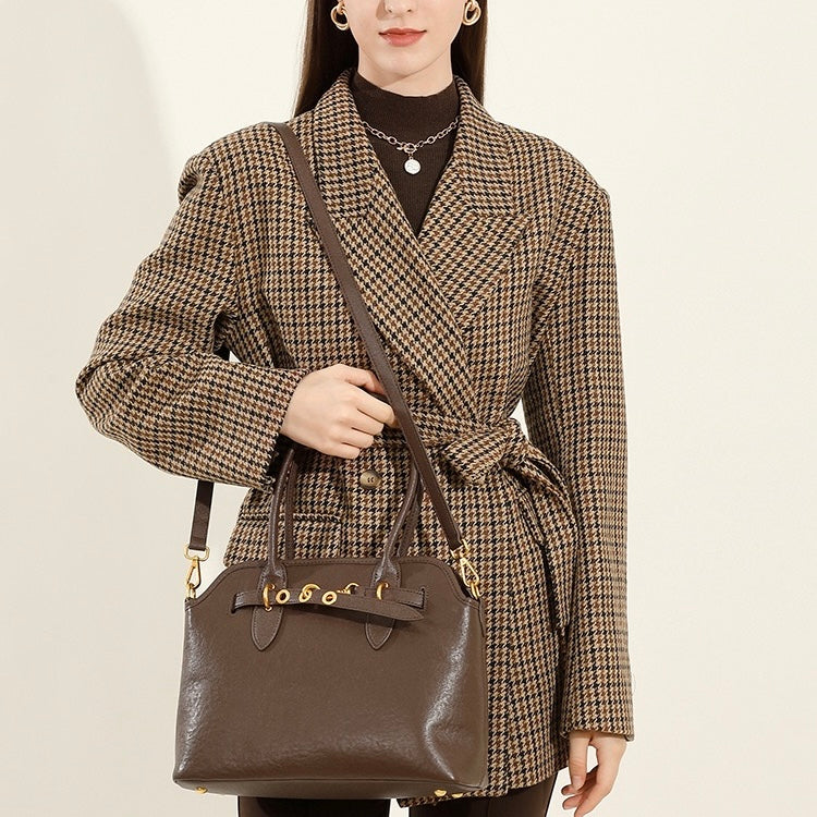 Women's Vintage Grain Leather Tote Bag