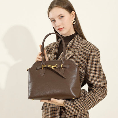 Women's Vintage Grain Leather Tote Bag