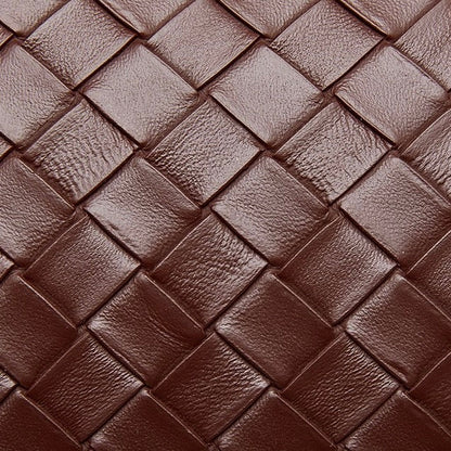 Women's Noir Woven Leather Buckle Tote Bag