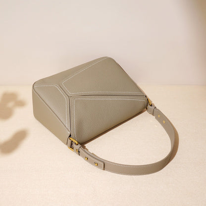 Women’s Genuine Leather Geometric Shoulder Crossbody Bag