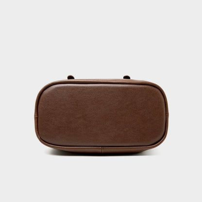 Top Grain Leather Vintage Fashion Pillow Handbag Crossbody Bag