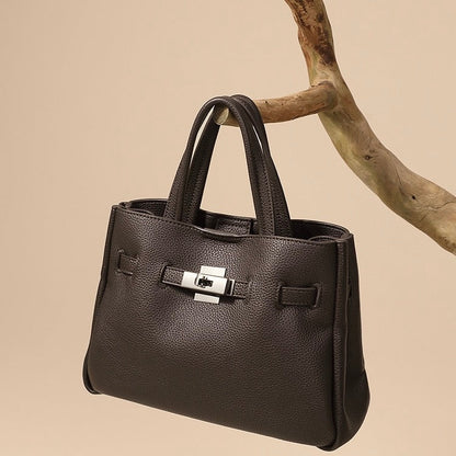 Women's Elegant Pebble Genuine Leather Crossbody Bag