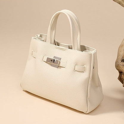 Women's Elegant Pebble Genuine Leather Crossbody Bag